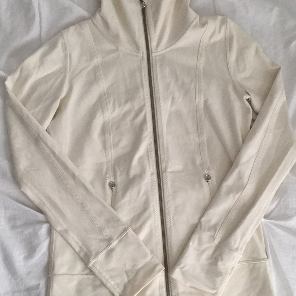 LuLemon Cream Zip Jacket